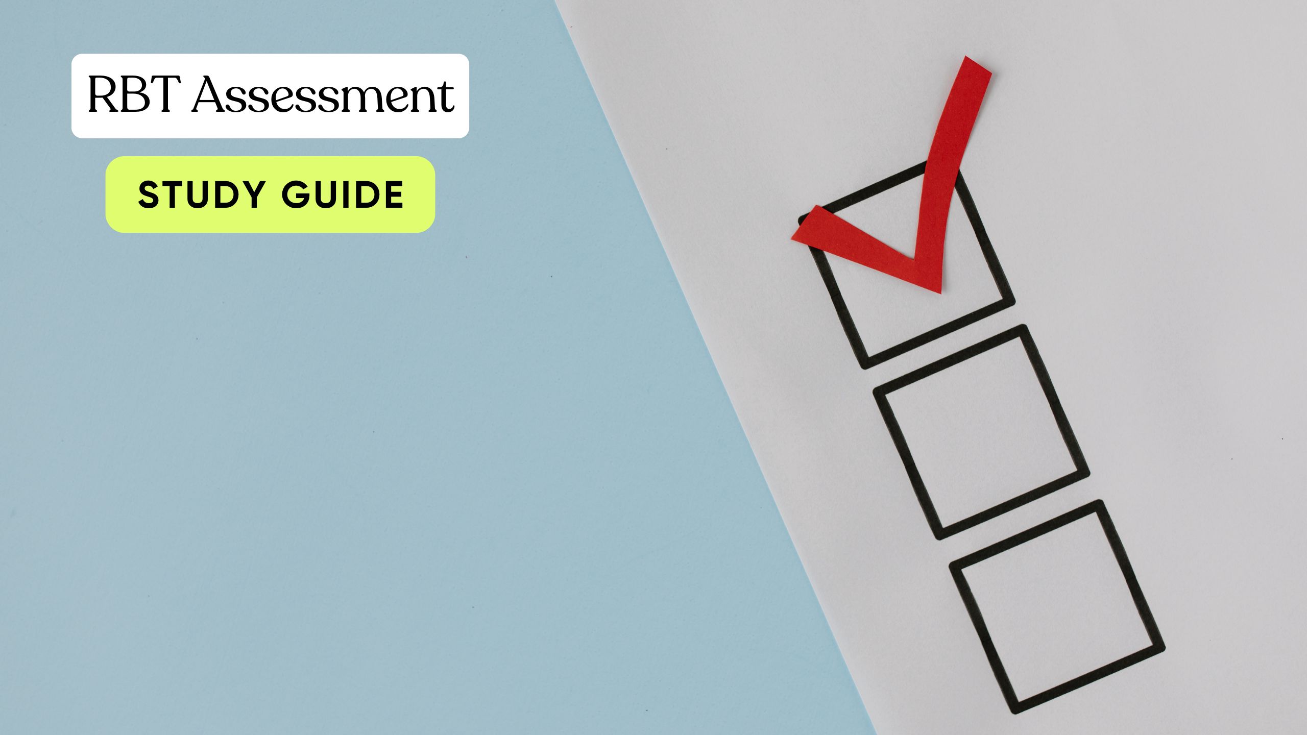 rbt assessment study guide